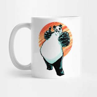 Buddy Panda with Orange Background Mug